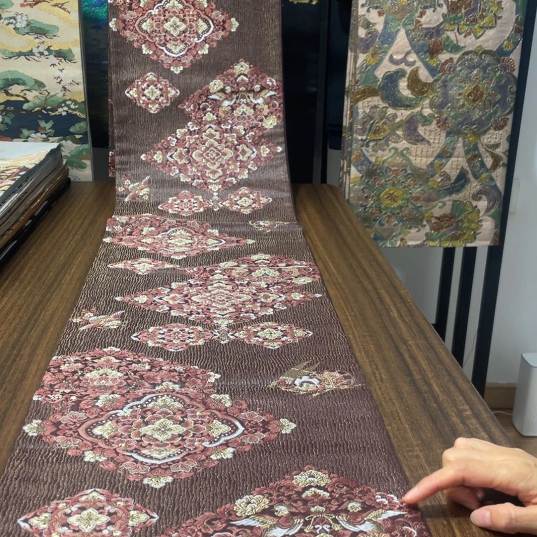 织绣13 唐锦西阵织桌旗茶旗