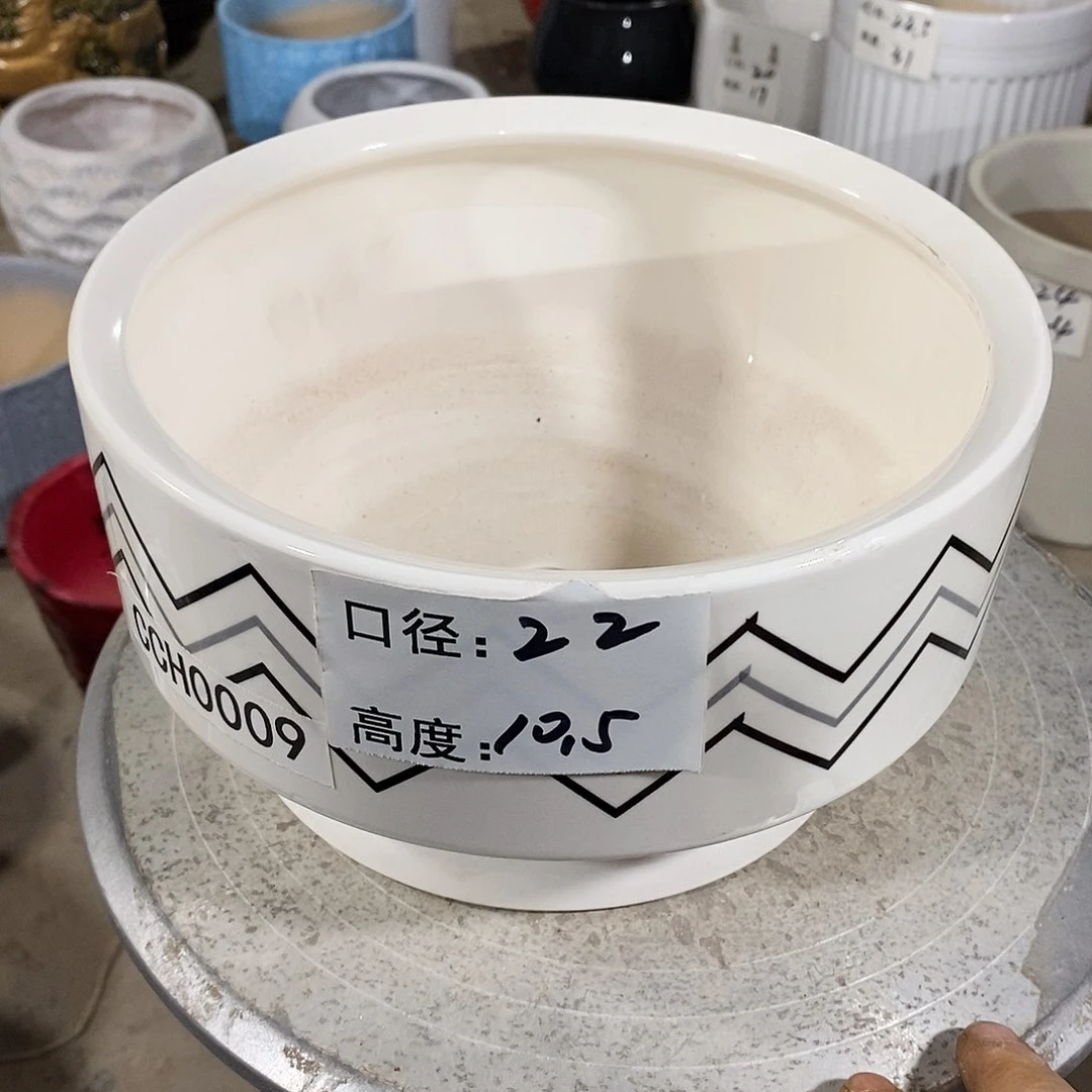 【闪购商品】陶瓷微瑕花盆-CCH009-1个中号