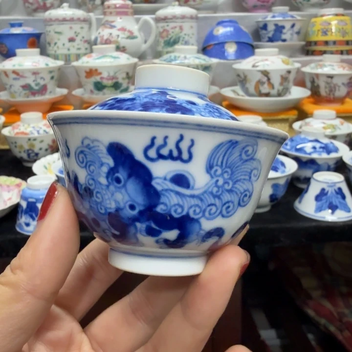 景德镇陶瓷杯子盖碗