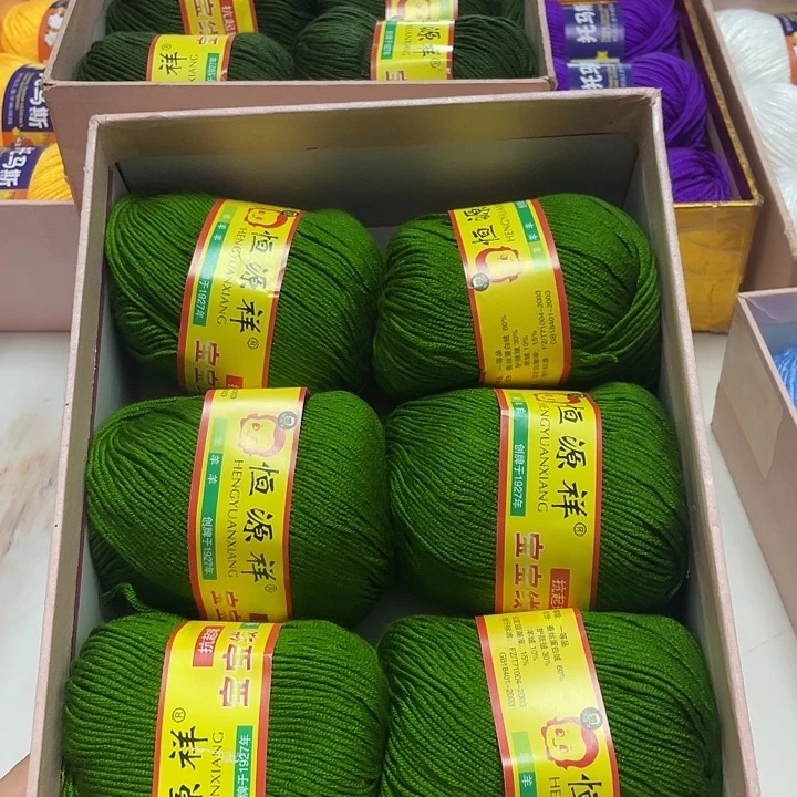 恒源祥宝宝秋香绿一盒