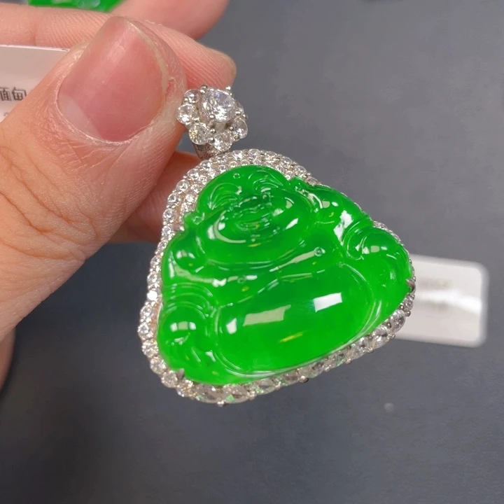 【闪购商品】颈饰银S925镶嵌翡翠翡翠