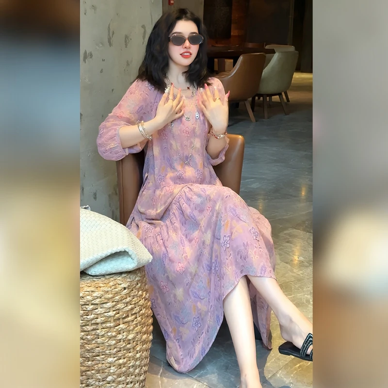 【Linda姐高端线】夏季时尚气质慵懒风法式连衣裙裙子AS5LYH0906