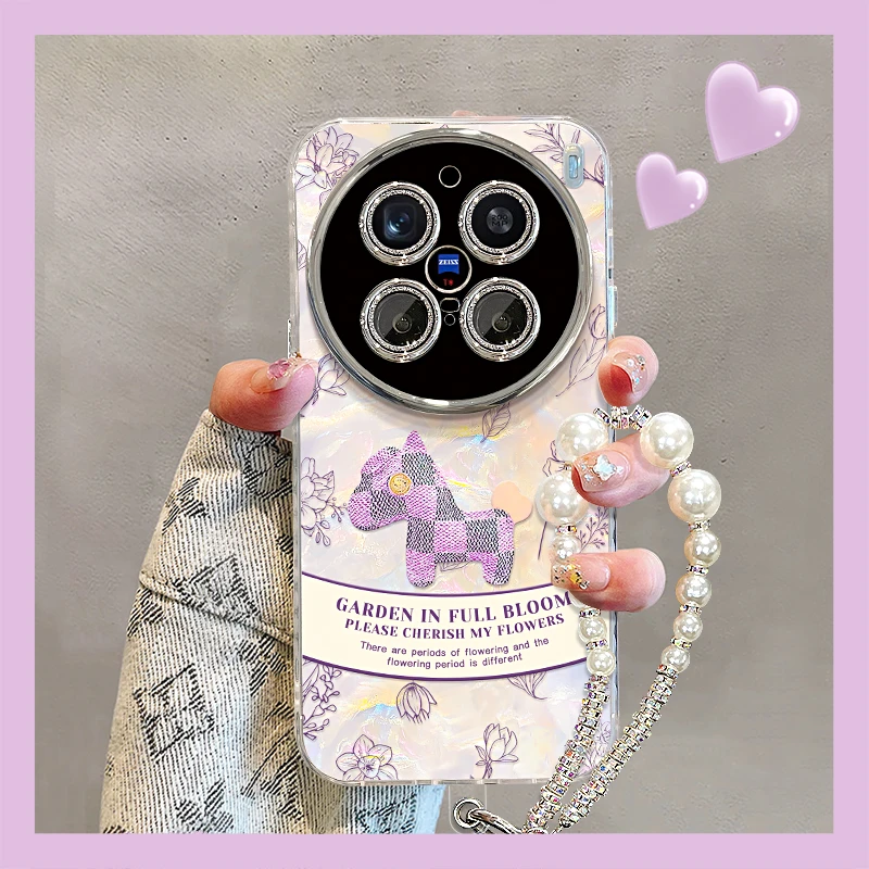 发财小马适用vivox200Ultra手机壳X200pro高级感x100pro小众女款