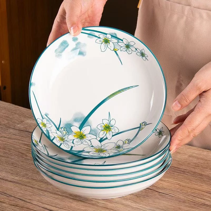 水仙花圆盘6个，破损联系客服