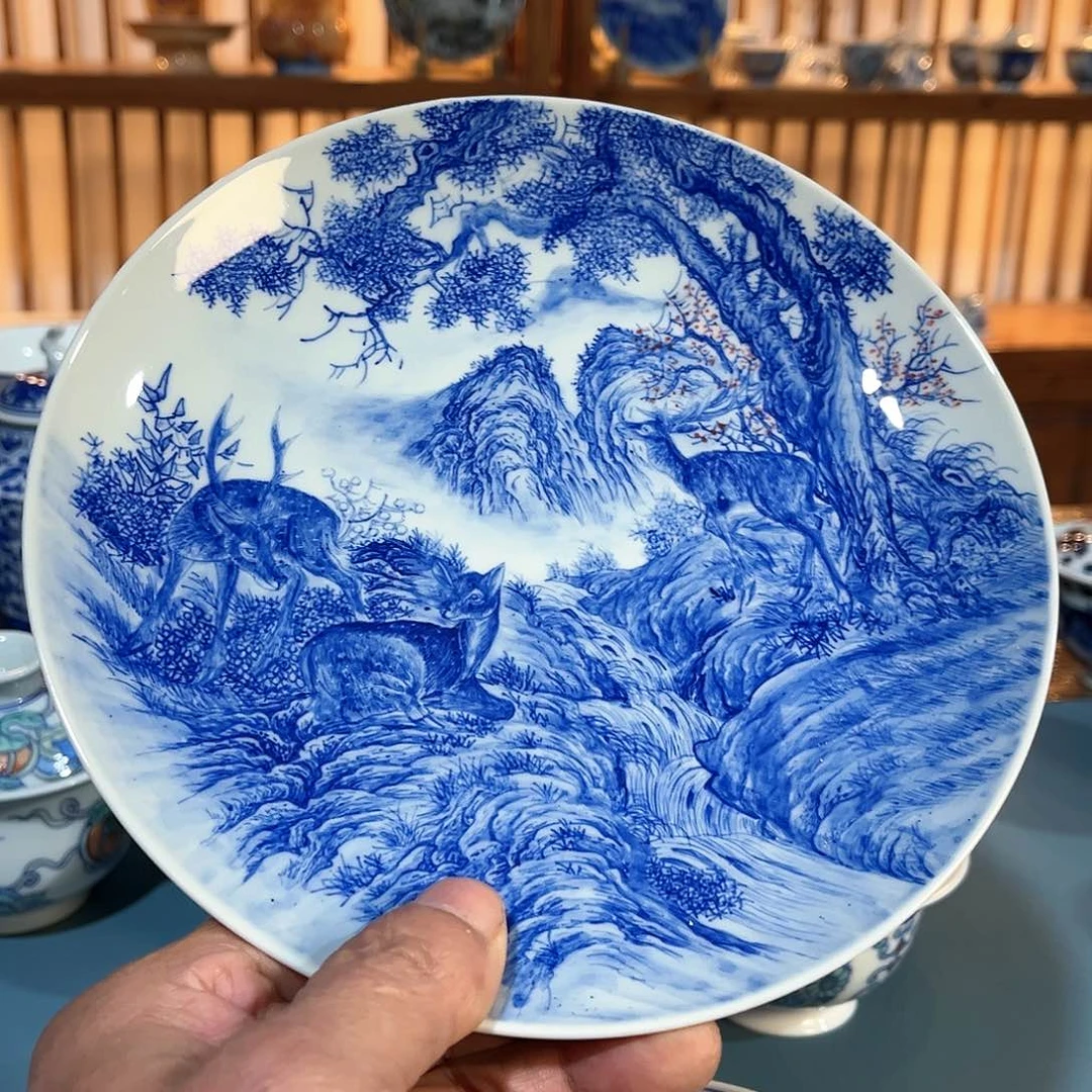 錡镇堂手工手绘绘壶承