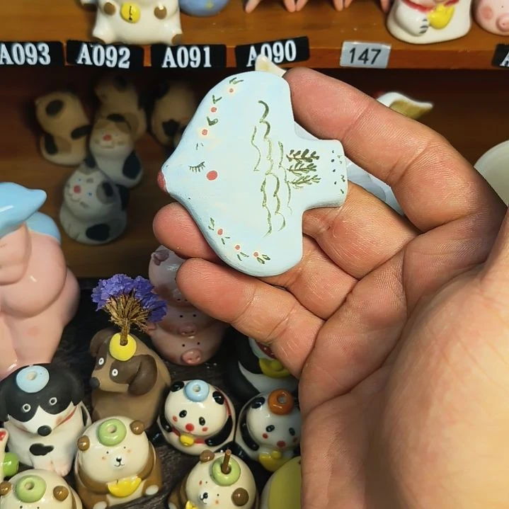摆件冰箱贴陶瓷手工制作