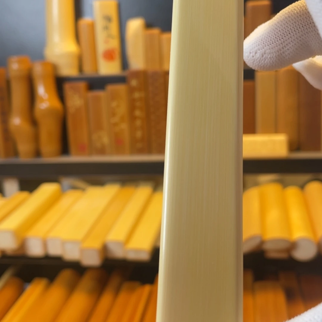 半***雨手工实心玉竹手把件