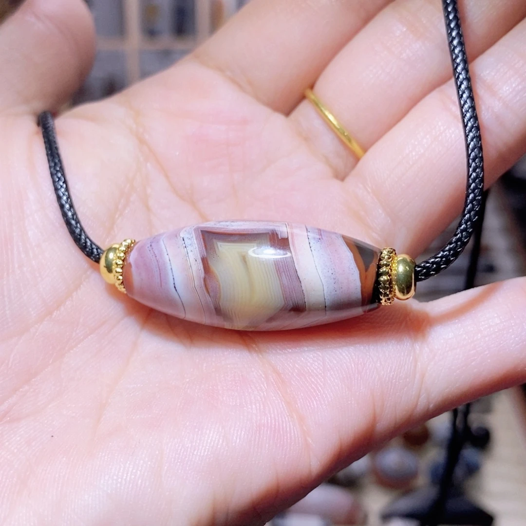 清***适玛瑙/玉髓未镶嵌颈饰