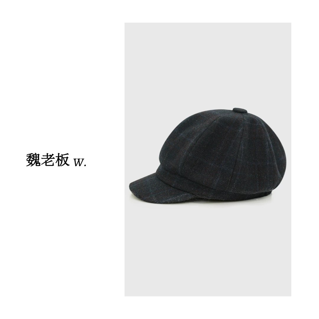 W.Diva【魏老板】春季复古文艺英伦风休闲百搭羊毛贝雷帽51H291117