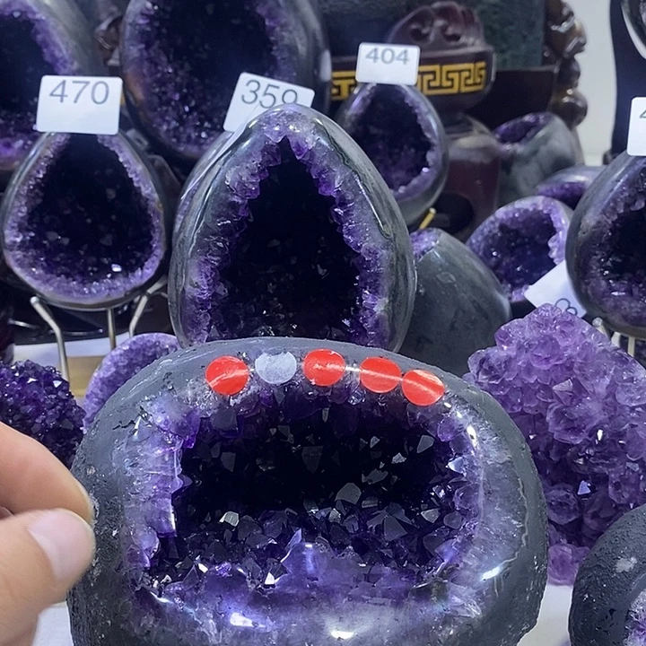 乾***材紫晶大型摆件（非配饰）未镶嵌480
