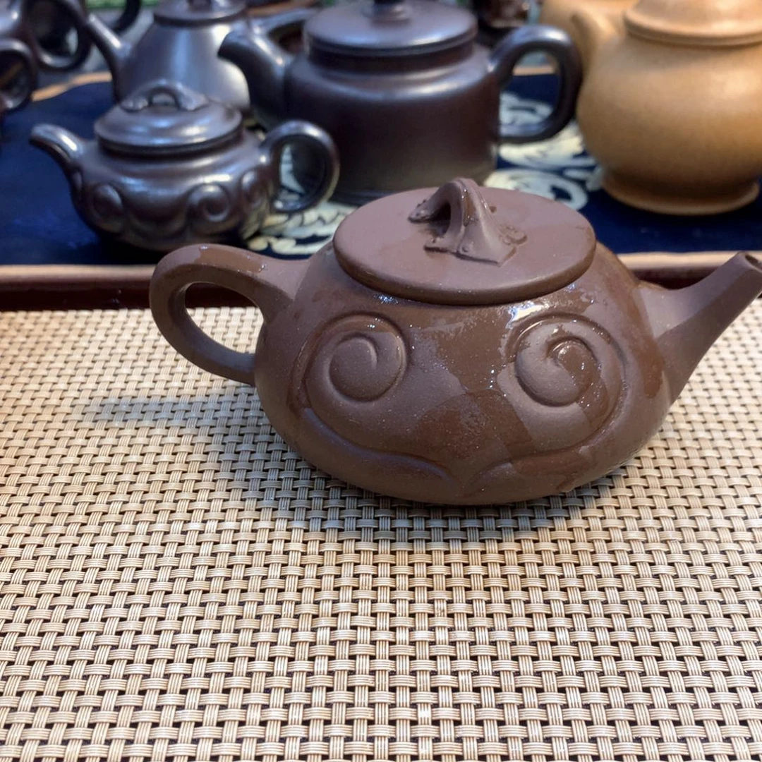 茶壶紫砂宜兴原矿紫泥260cc