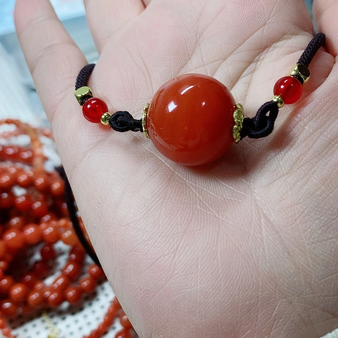 南红玛瑙未镶嵌锁骨链卡20