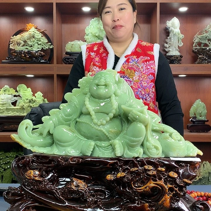 【闪购商品】蛇纹石玉（覆膜）珠宝奇石未镶嵌风*