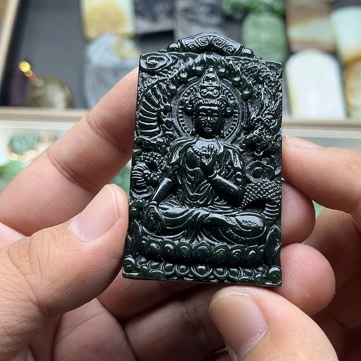 和田玉未镶嵌颈饰