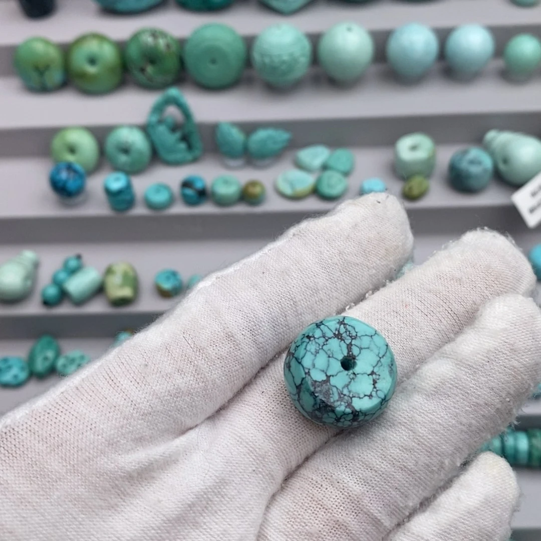 未镶嵌绿松石卡18墩子