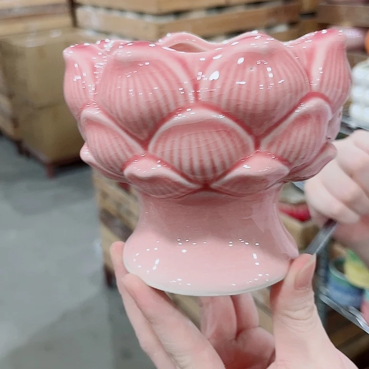 有孔.凑单10元陶瓷花盆发货！