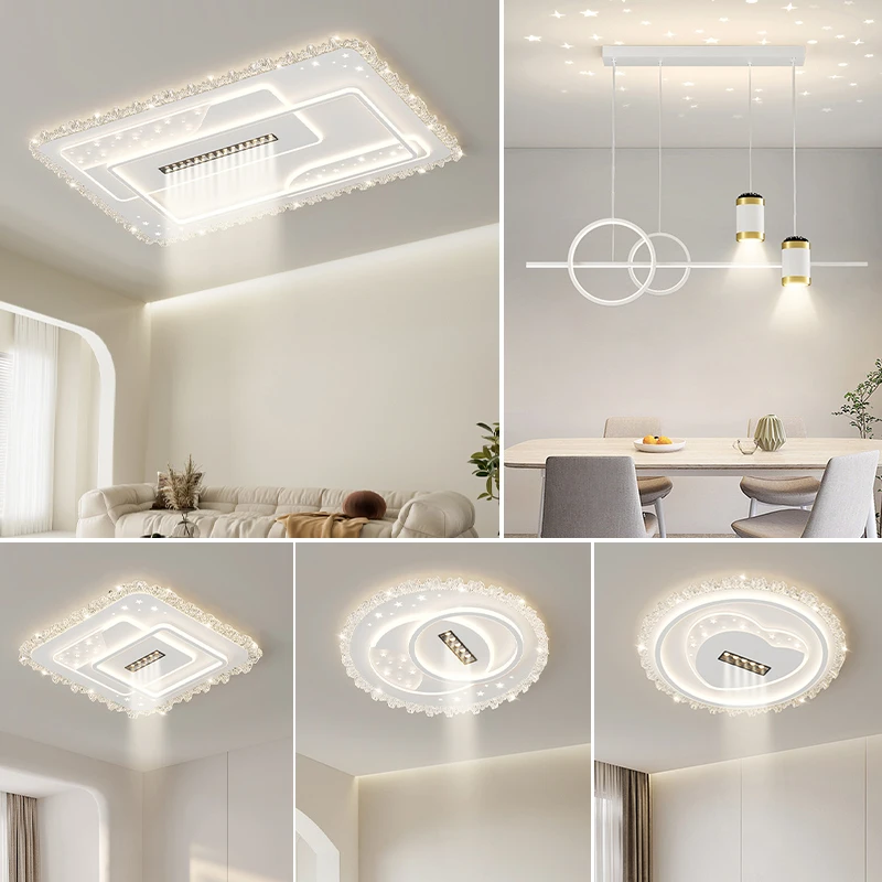 2600白色爆款客厅吸顶灯中山灯具客厅专用灯房间轻奢灯饰家用灯具