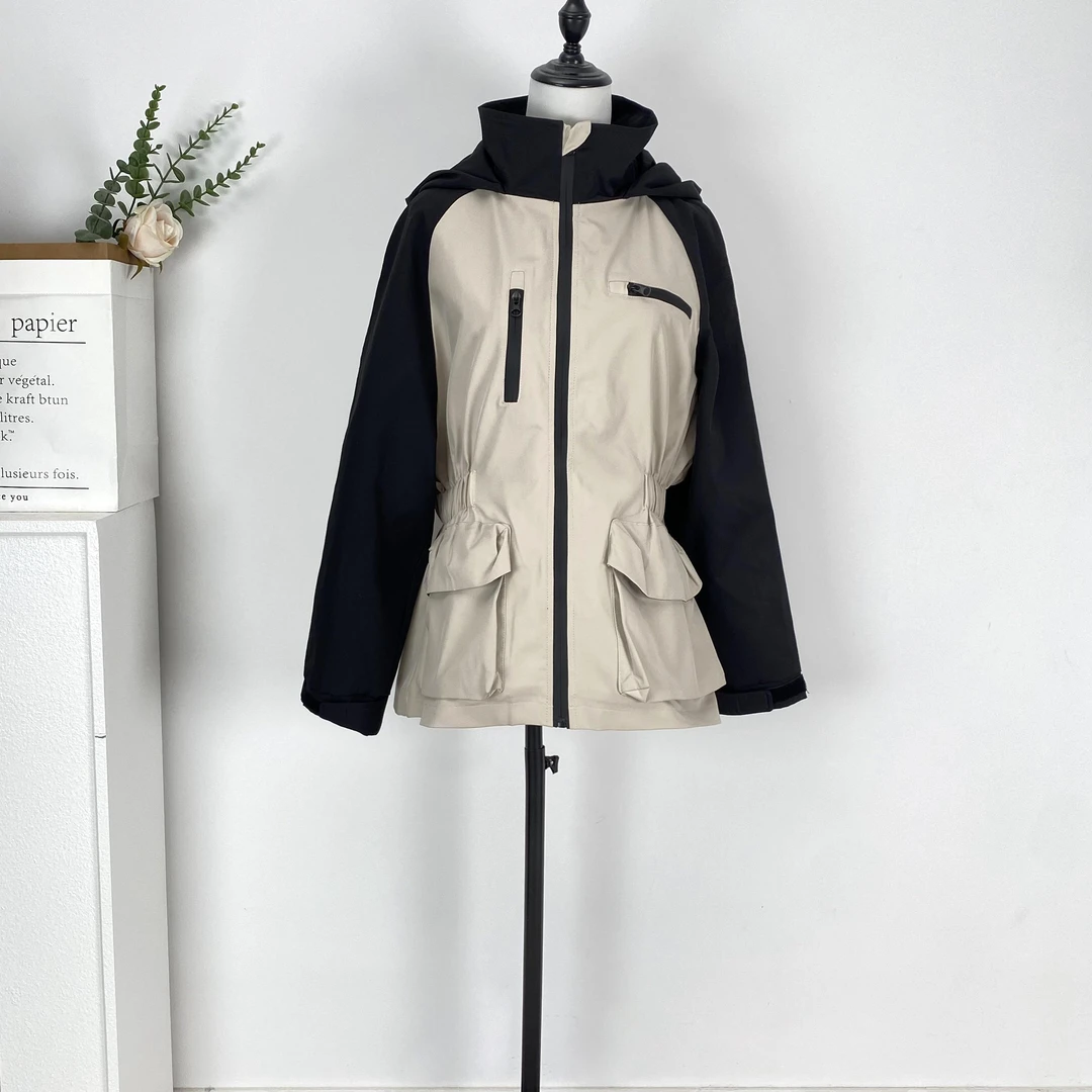 2024新款连帽收腰女秋季爆款潮流洋气工装外套23128