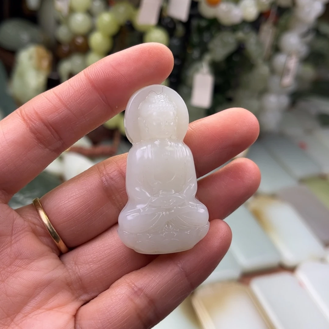 和田玉未镶嵌吊坠(不含链)