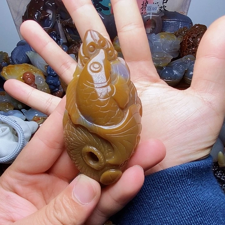 未镶嵌手把玛瑙/玉髓