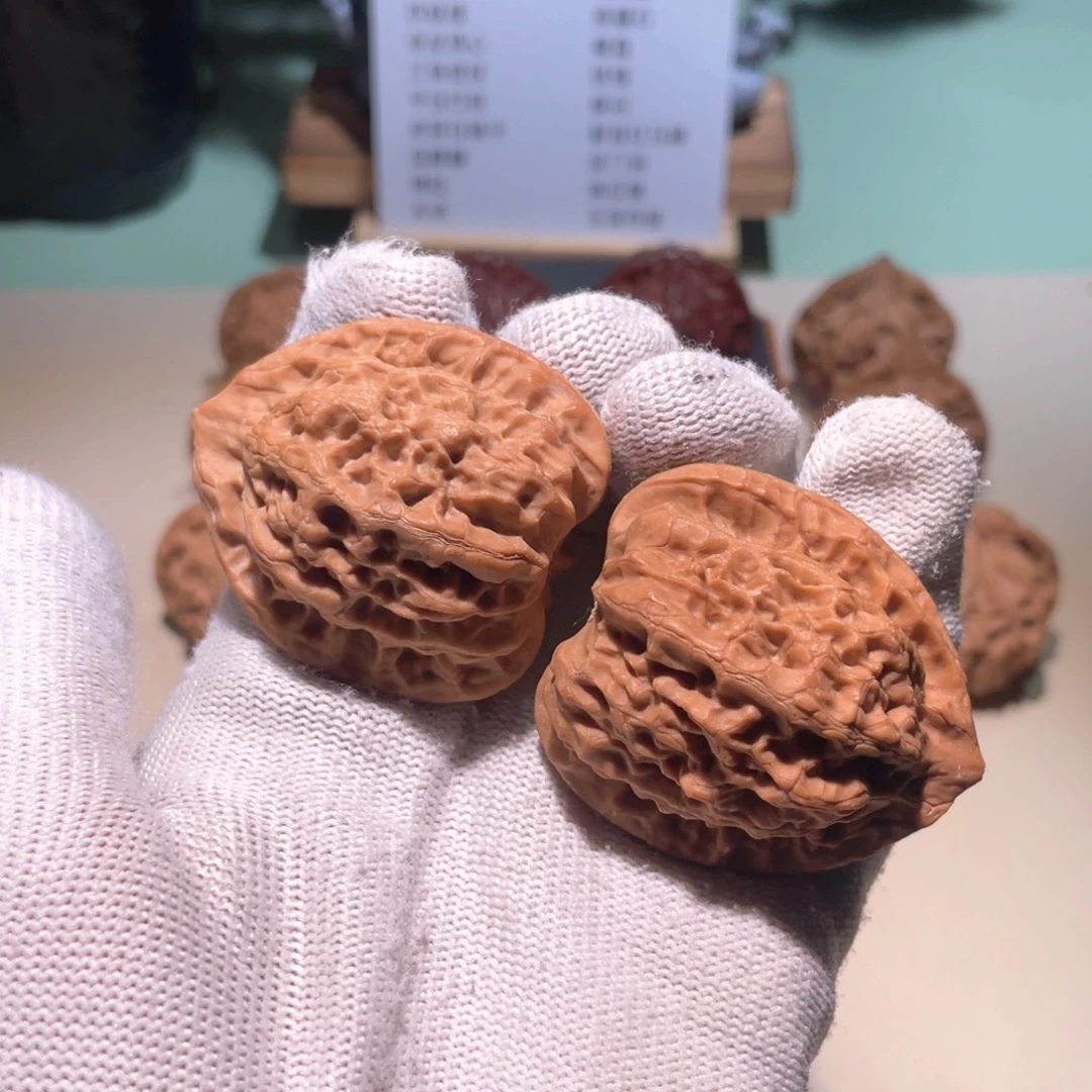文玩核桃把件38 36 佛肚 7998