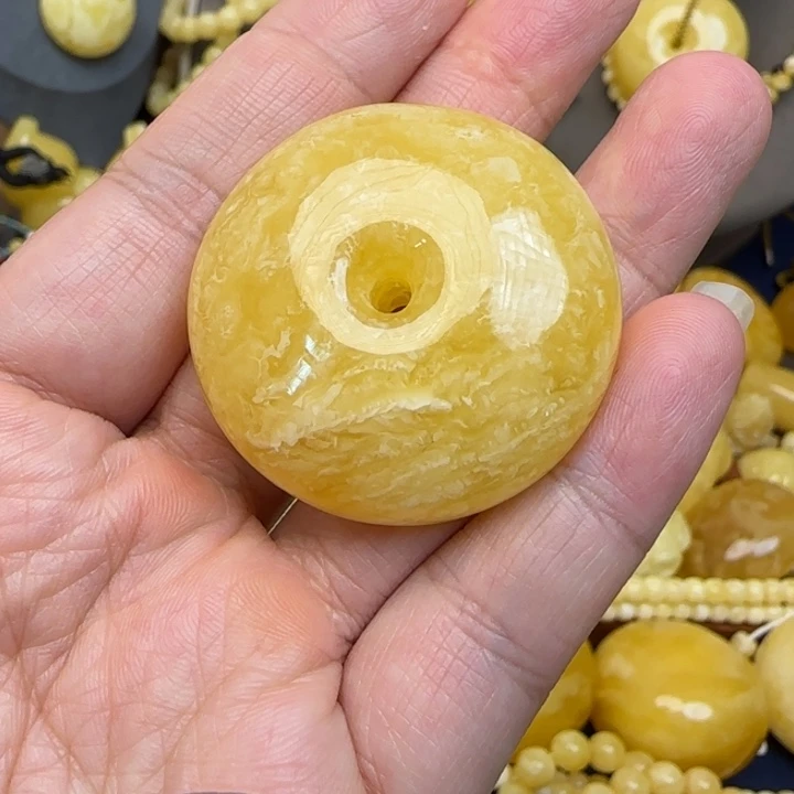 蜜蜡颈饰未镶嵌天然蜜蜡