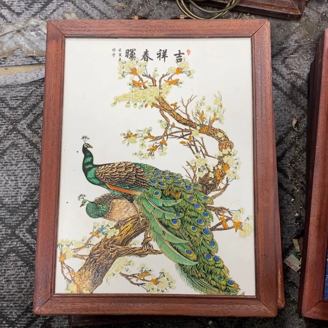 瓷片37*28 景德镇瓷板画柴窑烧制