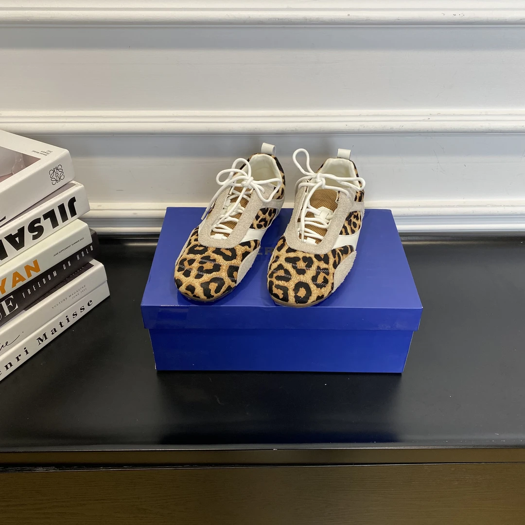 LABER THREE 复古运动豹纹休闲鞋25年春夏LH25114593——990