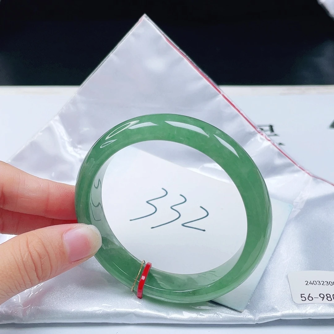 未镶嵌手镯翡翠56+正圈