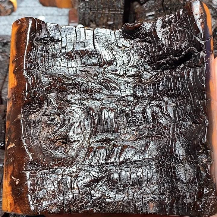 香榧木用****0雷爆点足足随行摆件