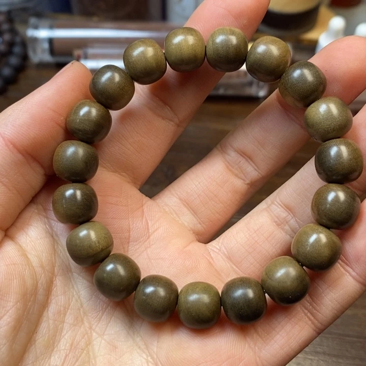 檀香木手串/手链10.5*11阴沉横纹浮水