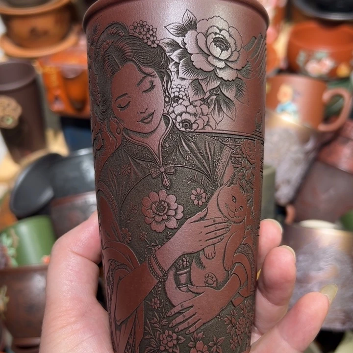 茶杯紫砂宜兴紫砂主人杯