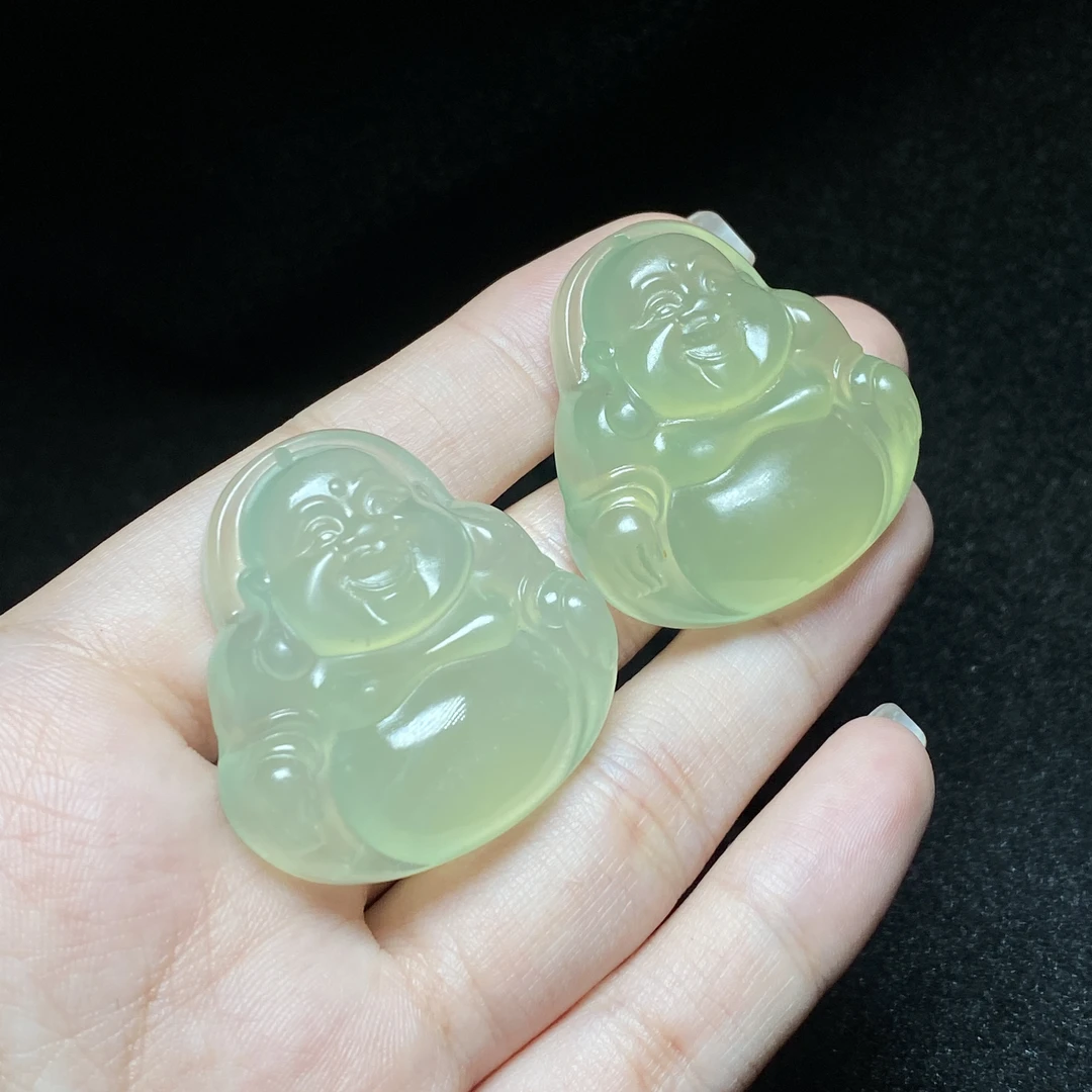 【小北珠宝】岫玉吊坠约33*33mm带绳【多样性发一件】5-BH144X393