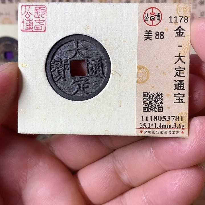 铜大定通宝元定泉藏