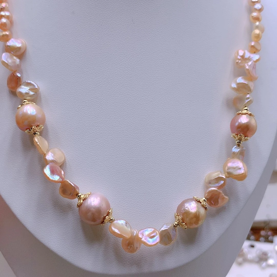 银S925镶嵌耳饰淡水珍珠