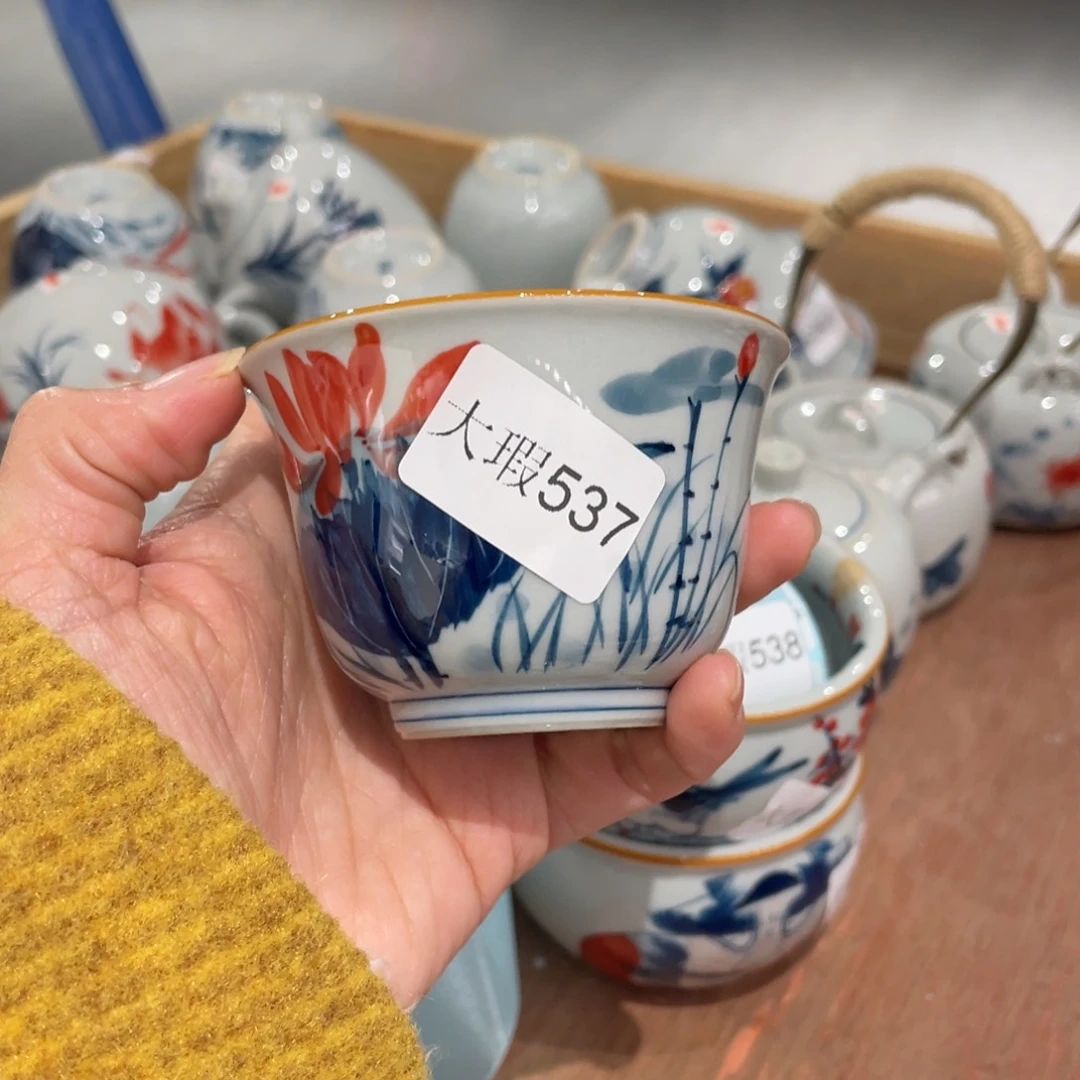 有瑕釉下彩纯手绘