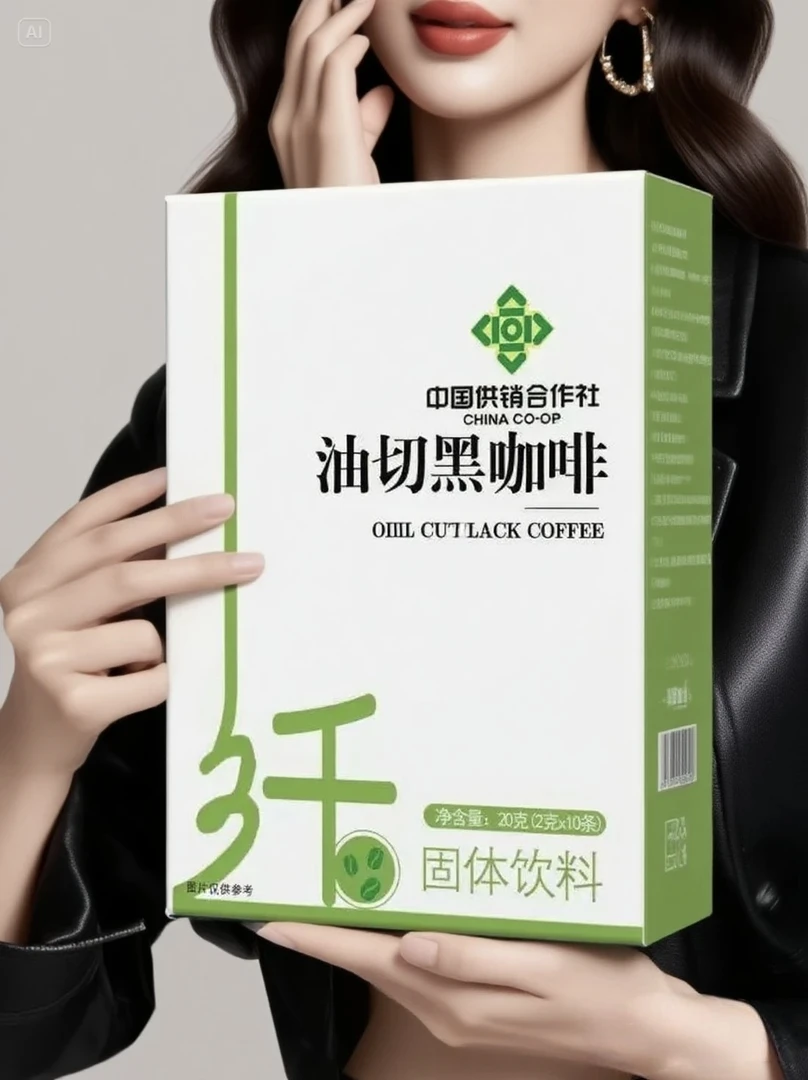 供销社正品油切黑咖啡饮品咖啡优质食材咖啡粉独立包装源头工厂店