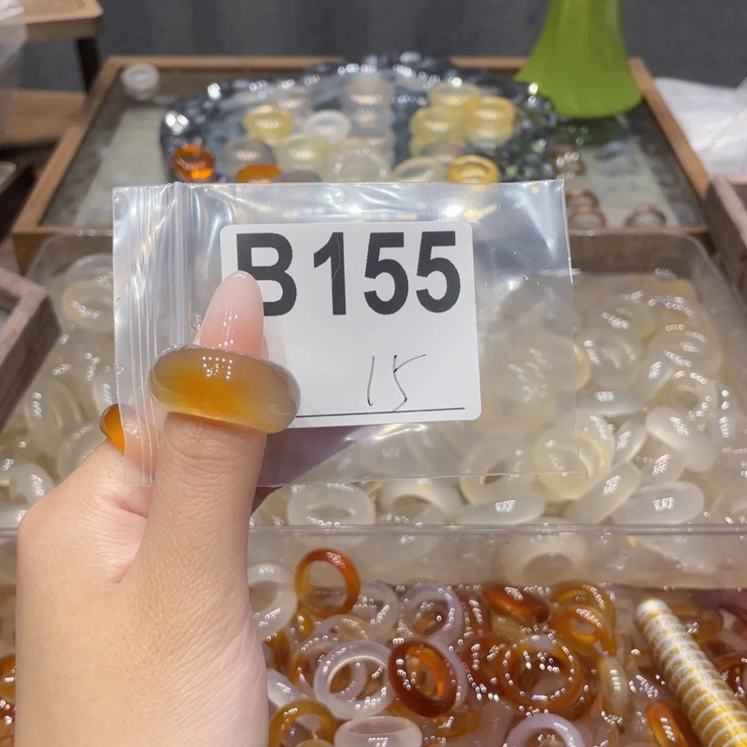 玛瑙/玉髓未镶嵌戒指155
