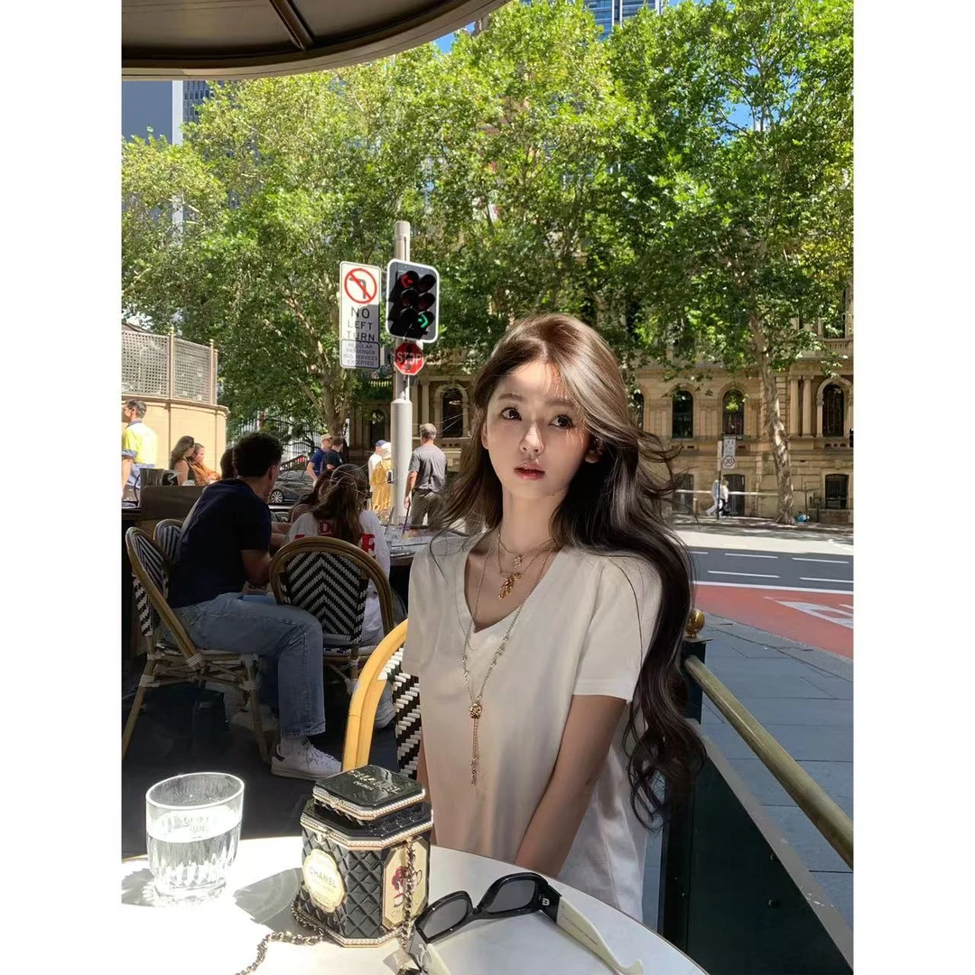 徐秋阳  夏有凉风（常规版型）春季新款百搭时尚休闲显瘦短袖12301