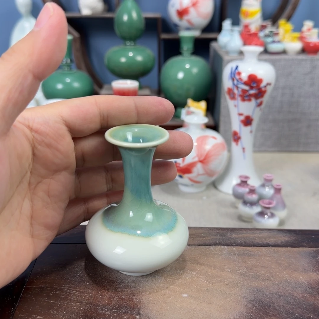 陶瓷手工小花器摆件