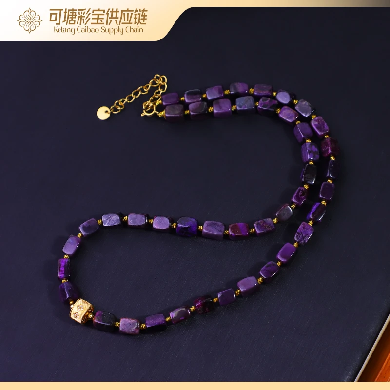 南非舒俱来 18K金 丝绒料 舒俱来方糖项链KTCB-4340/多样性发一件