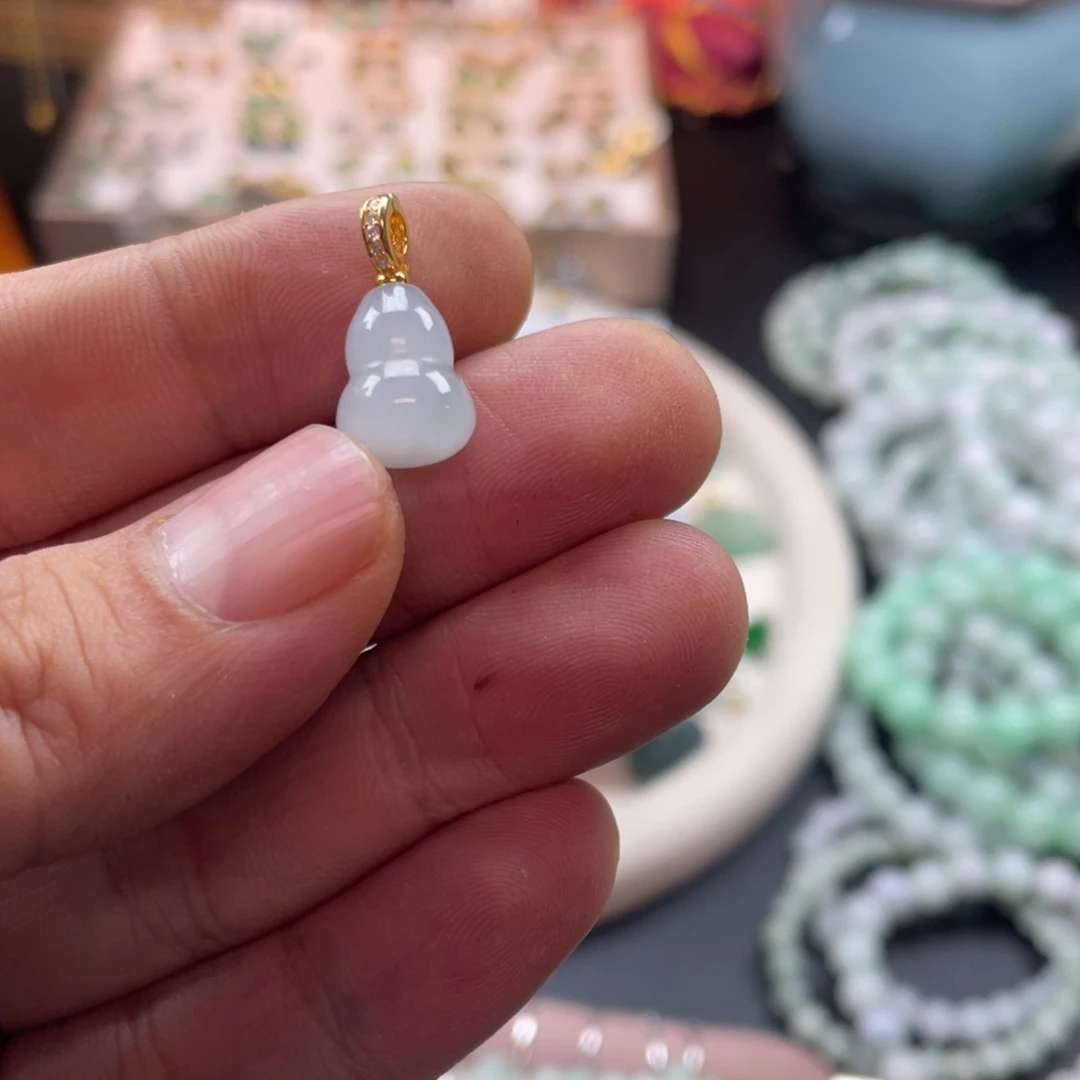 翡翠银S925镶嵌颈饰