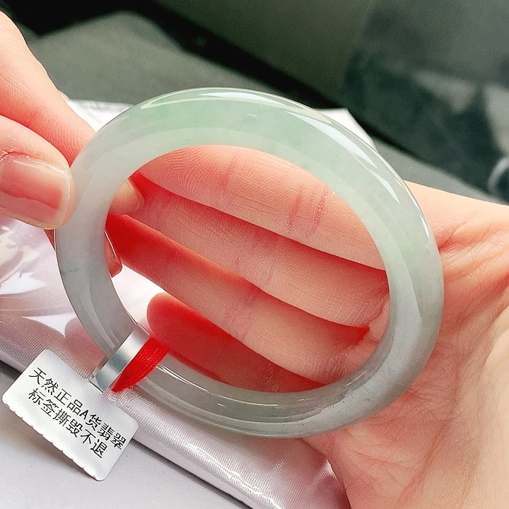 翡翠未镶嵌手镯缅甸天然a货翡翠手镯