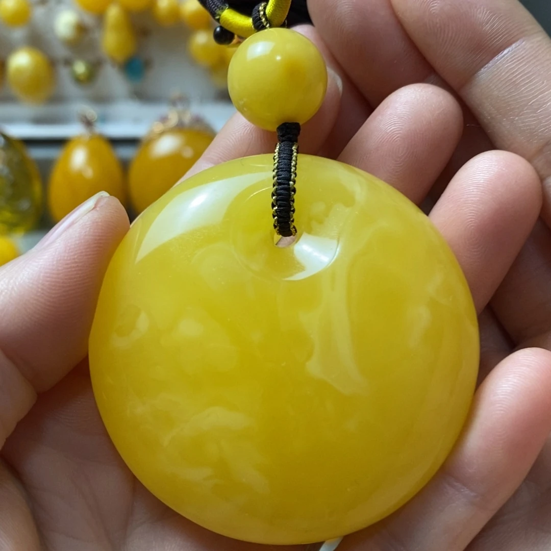 蜜蜡未镶嵌颈饰蜜蜡吊坠
