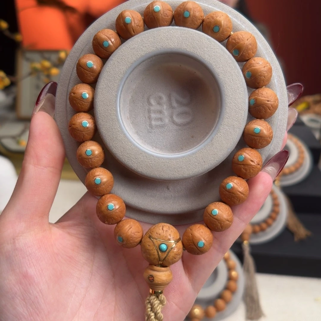 凤眼菩提手串13mm铁籽单圈松钉新籽