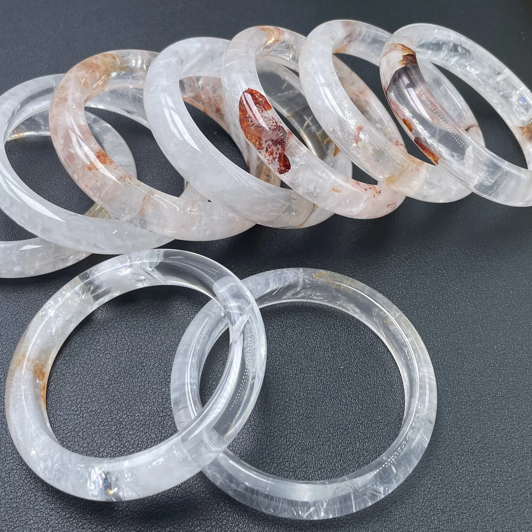 「戴琴珠宝」Z7-幽灵水晶52-63圈口手镯（多样性发其一）