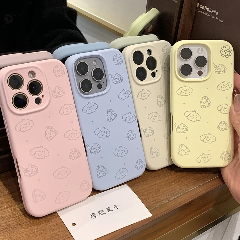 【卷毛小狗】液态硅胶壳适用苹果16防摔iphone13/4promax全包15可爱