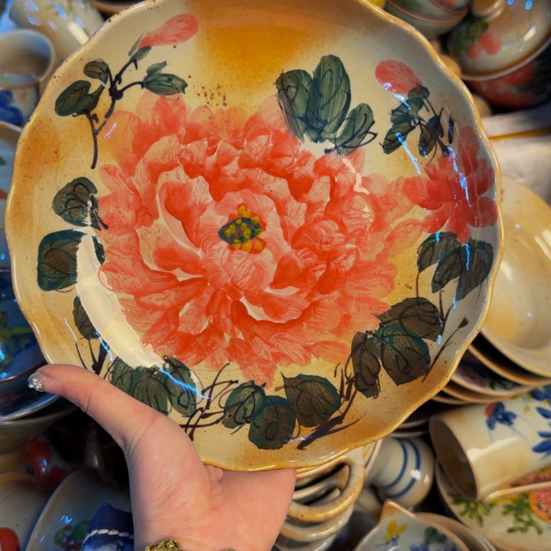 瓷片景德镇陶瓷手工手绘