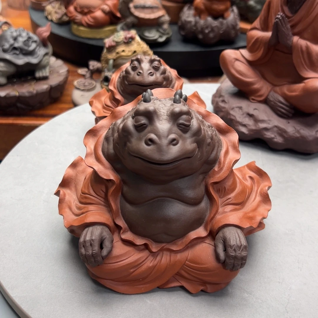 在***上紫砂茶宠蟾仙紫砂