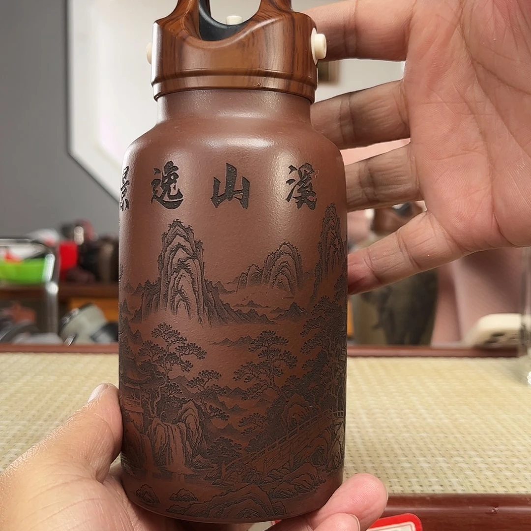 紫砂茶杯宜兴紫砂保温杯